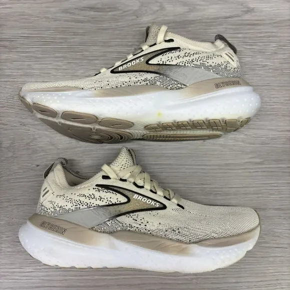 Brooks Glycerin 21 StealthFit Running Shoes Womens Size 6.5 Beige 1204101B108 - Picture 4 of 13